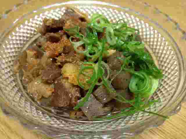 業務スーパーの牛赤身スジ肉を使用したスジこんにゃく