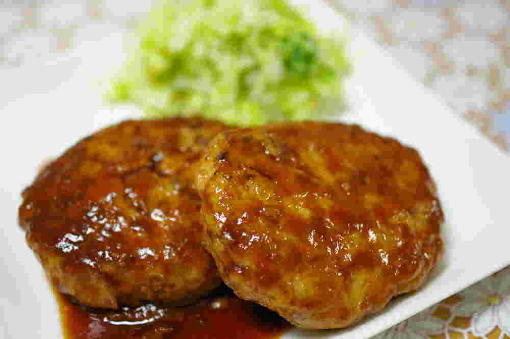 まるで肉！サメでハンバーグ♪