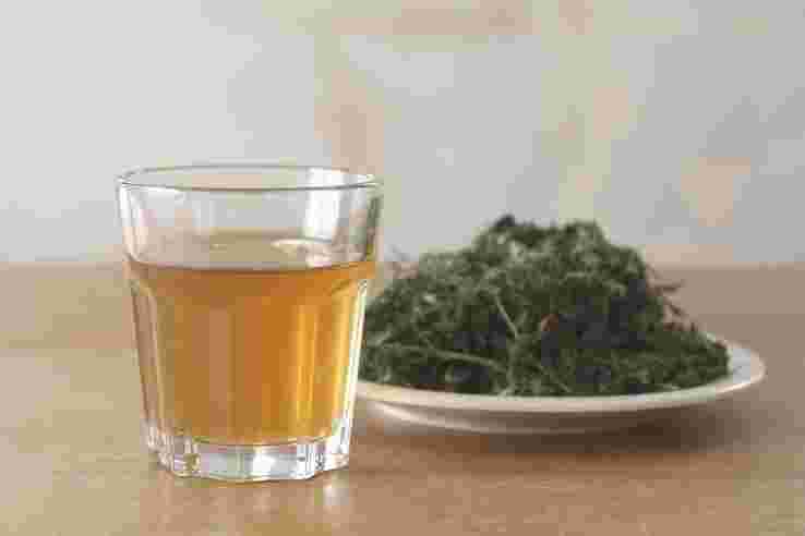 よもぎから作られたお茶
