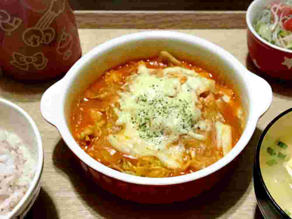 野菜たっぷりのスコップロールキャベツ