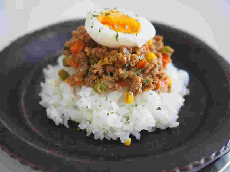 野菜たっぷりのキーマカレー