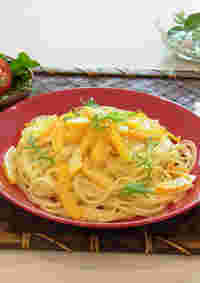 コリンキーのクリームパスタ