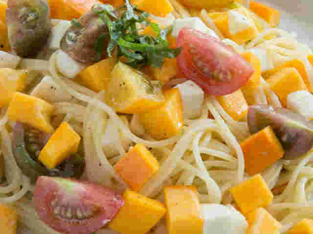 コリンキーの冷製パスタ
