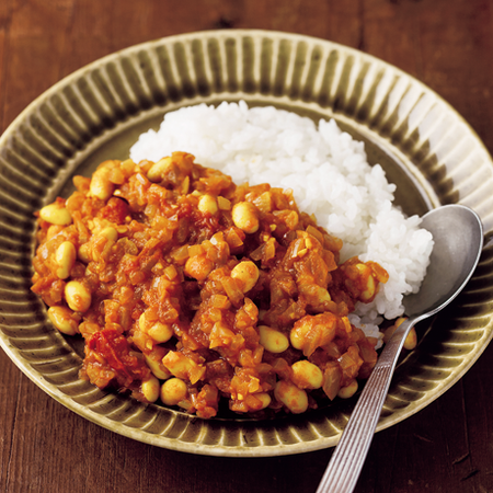 大豆水煮の具沢山カレー