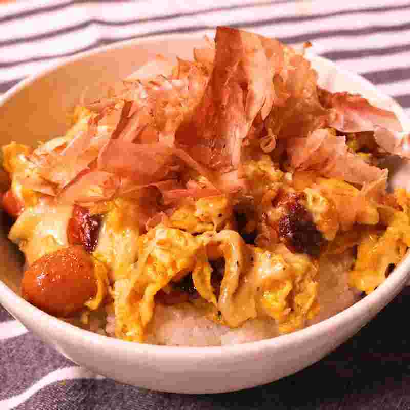 ウインナーのたまご丼