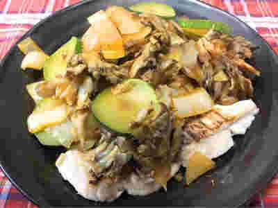 シイラと野菜の煮込み