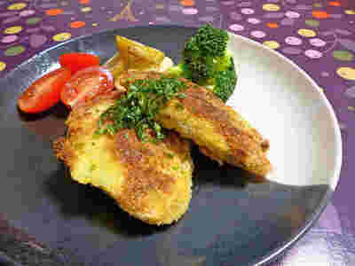 シイラの大葉入りカツレツ