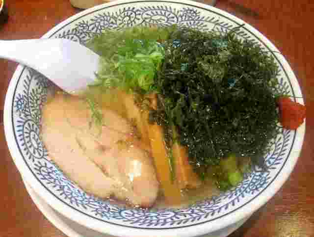 丸源ラーメンの磯海苔塩ラーメンの画像