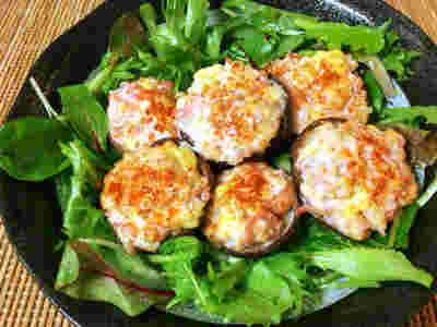 エビとチーズの紅しょうが焼き