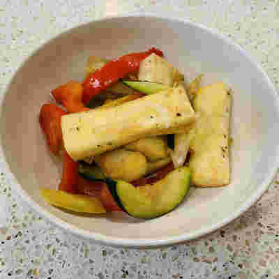 高野豆腐と野菜の甘酢炒め