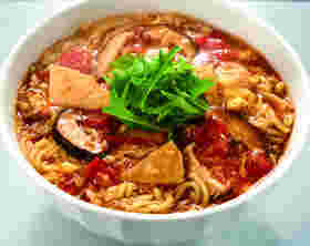 トマトと卵を使った酸辣湯麺レシピ
