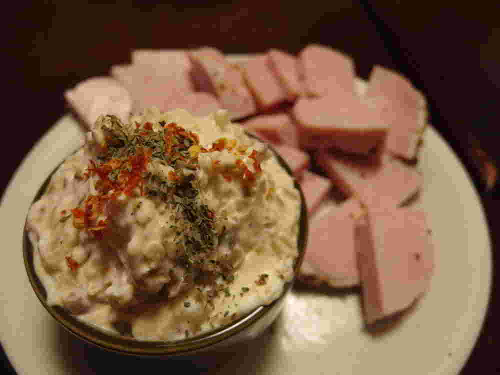 炒めがっこのクリームチーズディップ