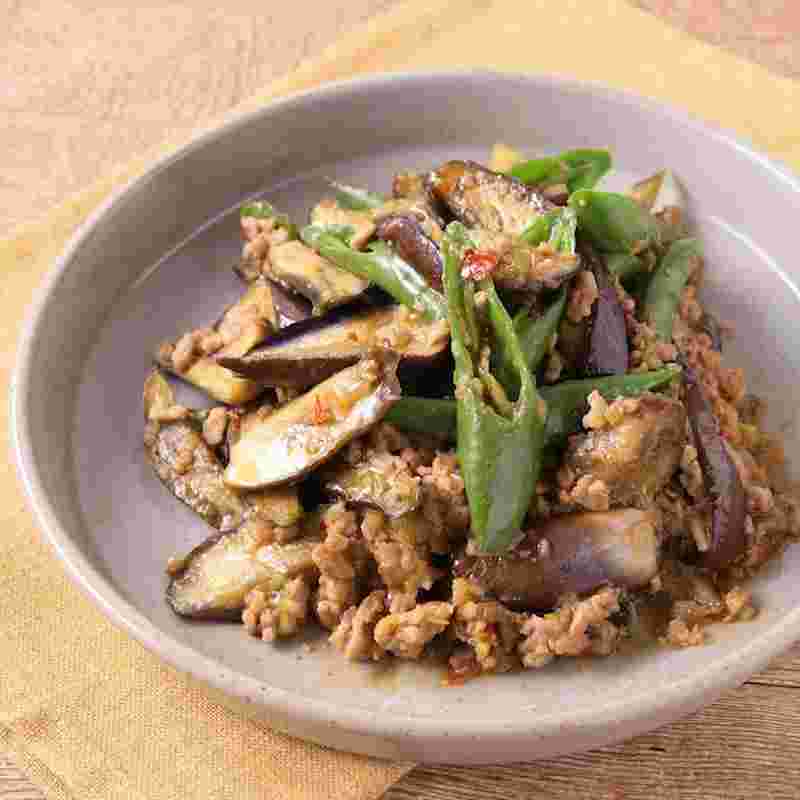 青唐辛子の麻婆茄子
