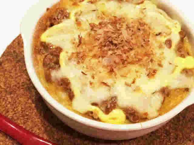 納豆グラタン風卵かけご飯