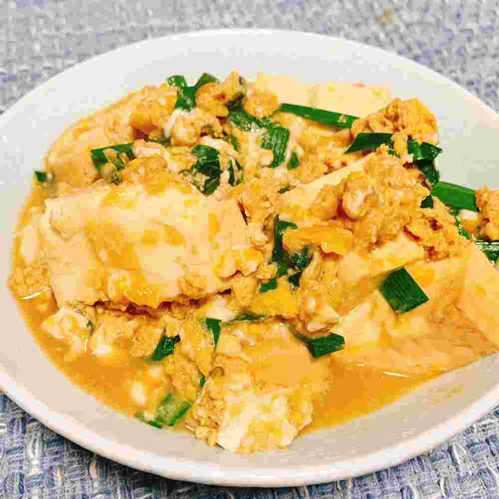 豆腐の卵とじレシピ画像