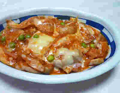 ハンドブレンダーで作った車麩のトマト煮込み