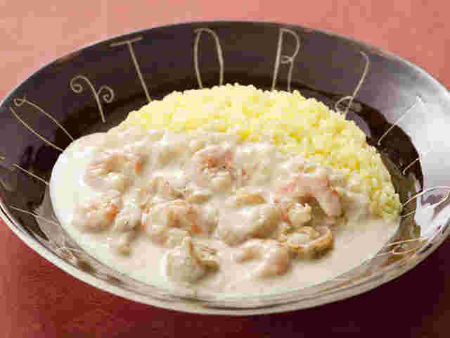 白いシーフードカレー
