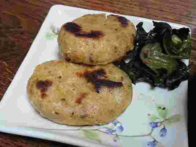 かますのほぐし身を使ったハンバーグ