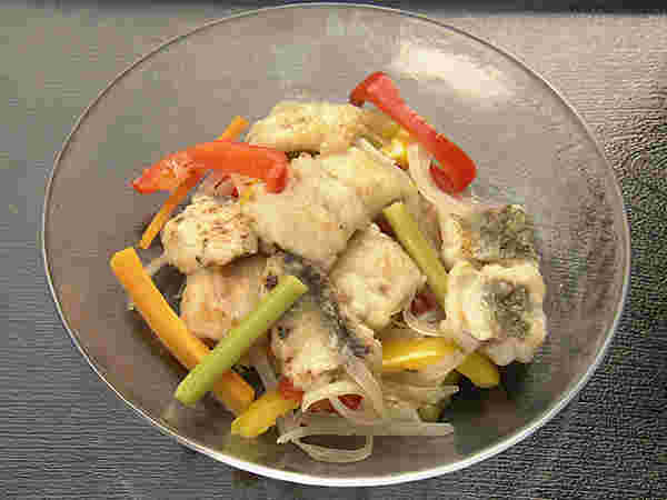 野菜などと南蛮漬けにしたかます