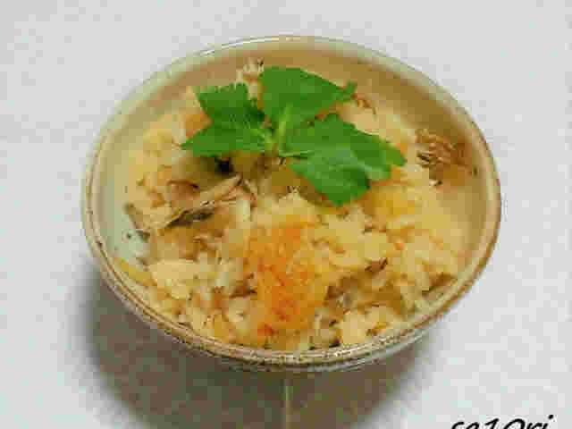 生姜が香るかますの炊き込みご飯