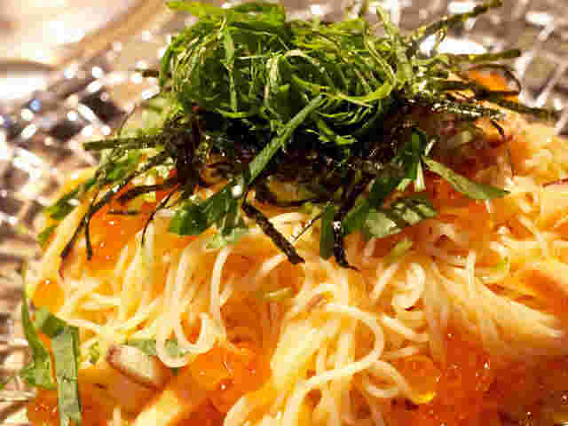 明太子の冷製カッペリーニ