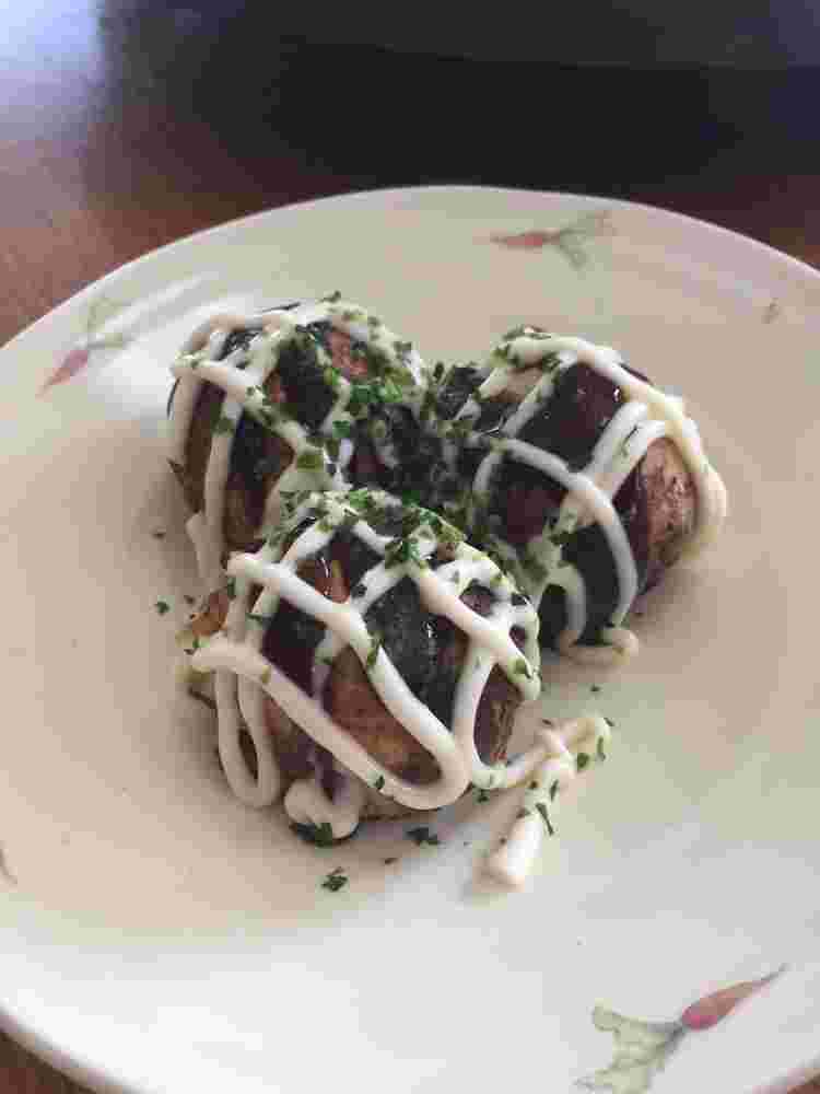 お好み焼き粉で海鮮たこ焼き