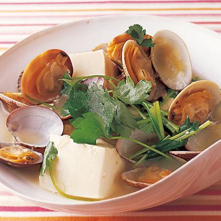 あさりと豆腐の煮物