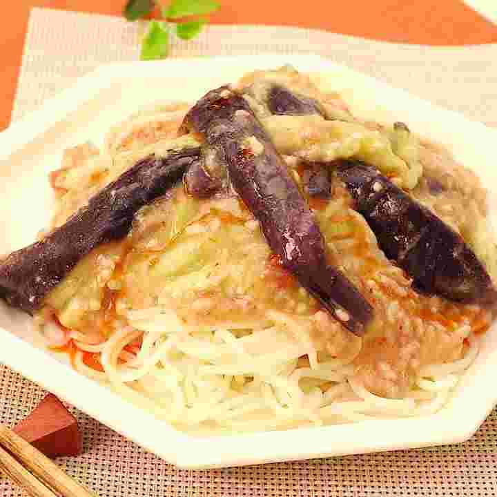 麻婆茄子ひやむぎ