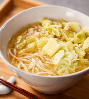 味噌ラーメン風ひやむぎ