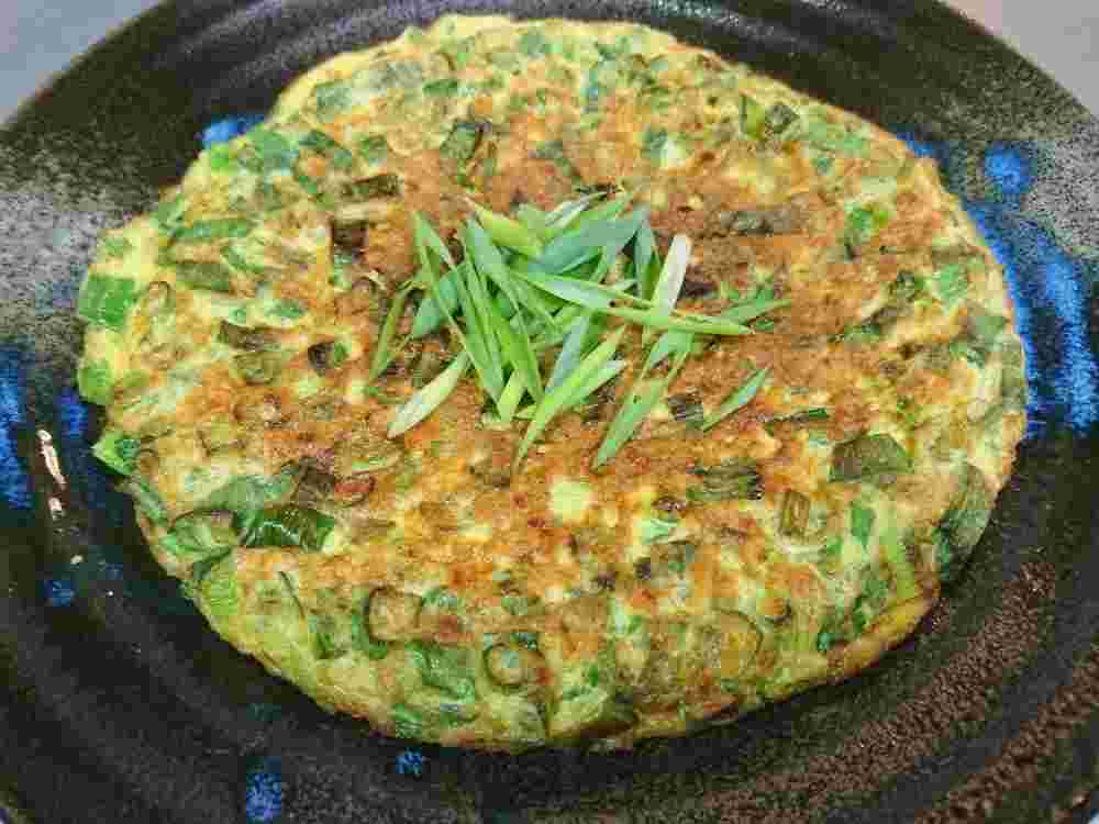 納豆入りネギ焼き