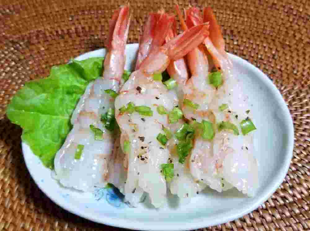 簡単なレシピで作れる赤エビのカルパッチョ