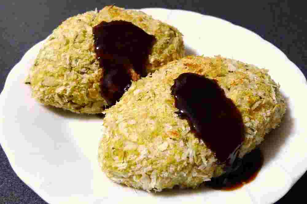 おからとめかぶの揚げないカレーコロッケ