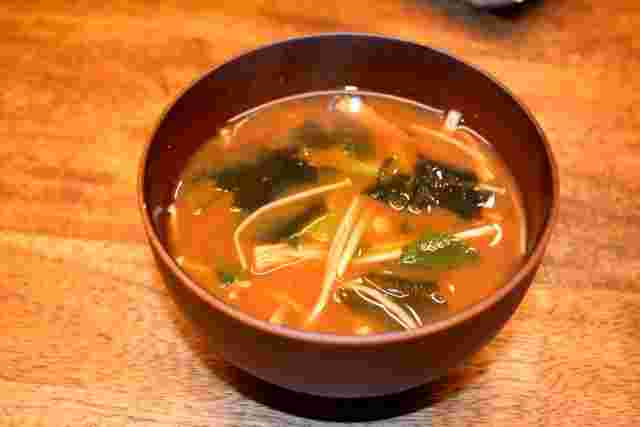 赤だしの味噌汁