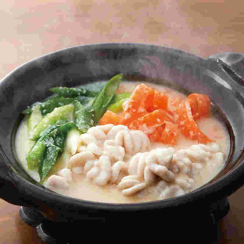 白子と酒粕のみそ鍋