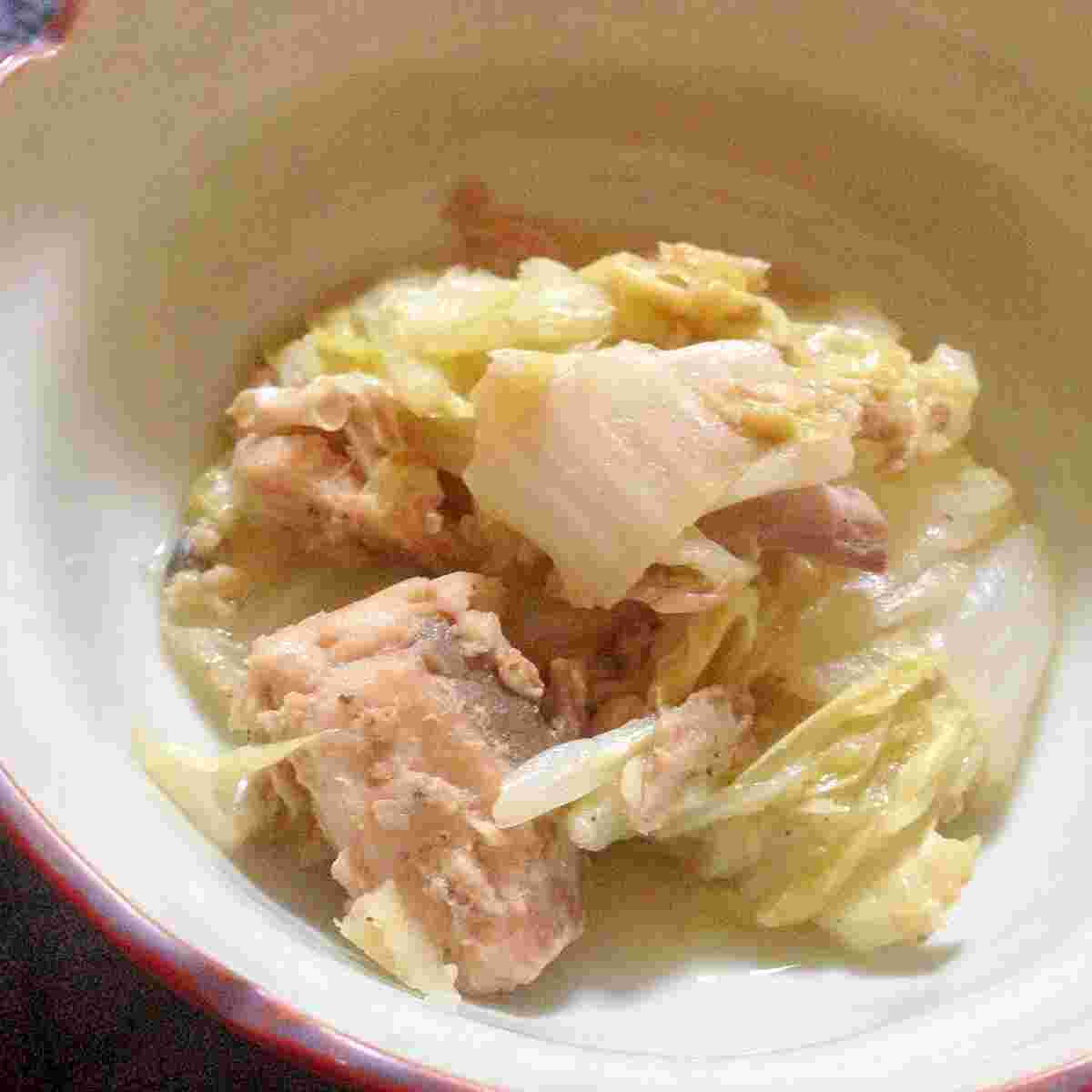 白菜の鯖の水煮缶煮