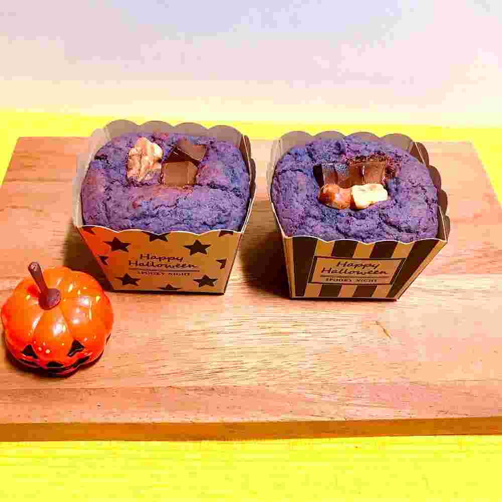 紫いものカップケーキ