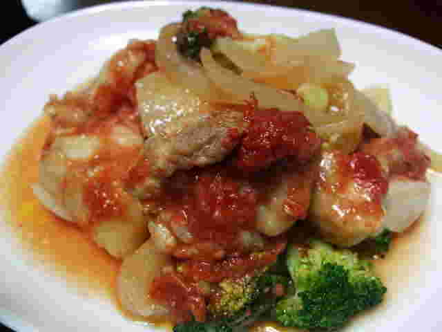 ルクエで作る鶏肉のトマト煮