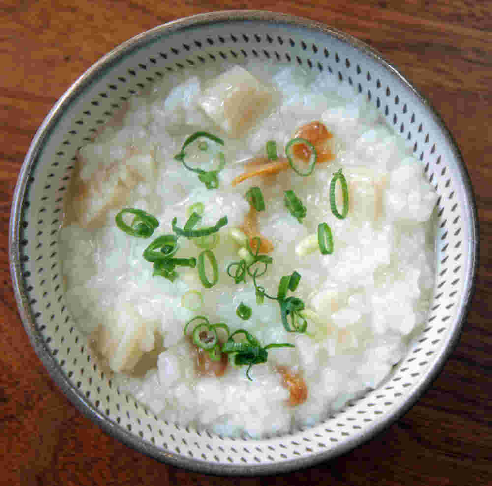 ホタテの中華粥のレシピ画像
