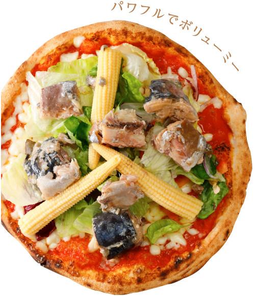 サバ缶とヤングコーンのサラダマルゲリータ