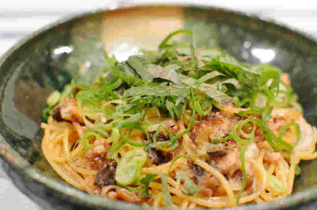 鰻の和風パスタ