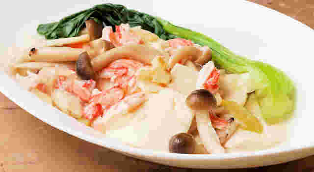 豆腐の中華風かにあんかけ