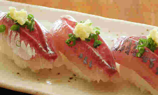 真あじの握り寿司