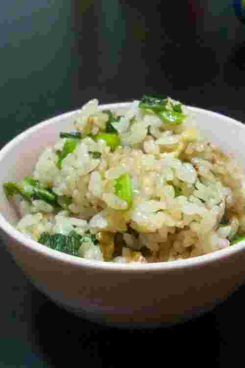 からし菜の混ぜご飯