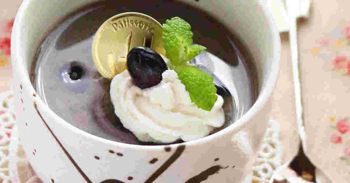 黒豆入り練りごまゼリー