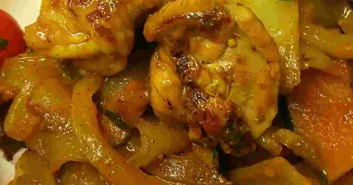 カレーパウダーで作る鶏肉のカレー炒め