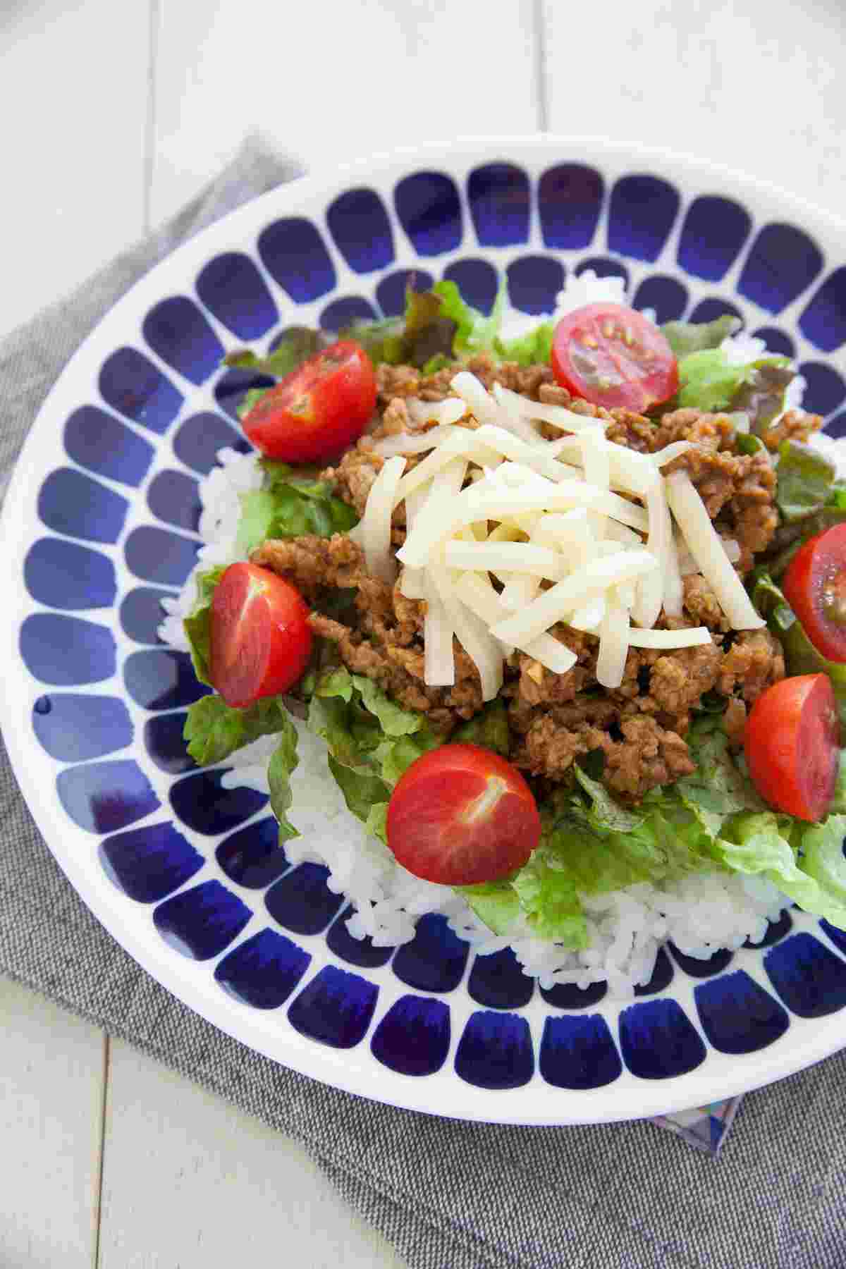 カレーパウダーで作るタコライス