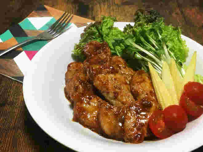 とんかつ肉で作った骨なしスペアリブ