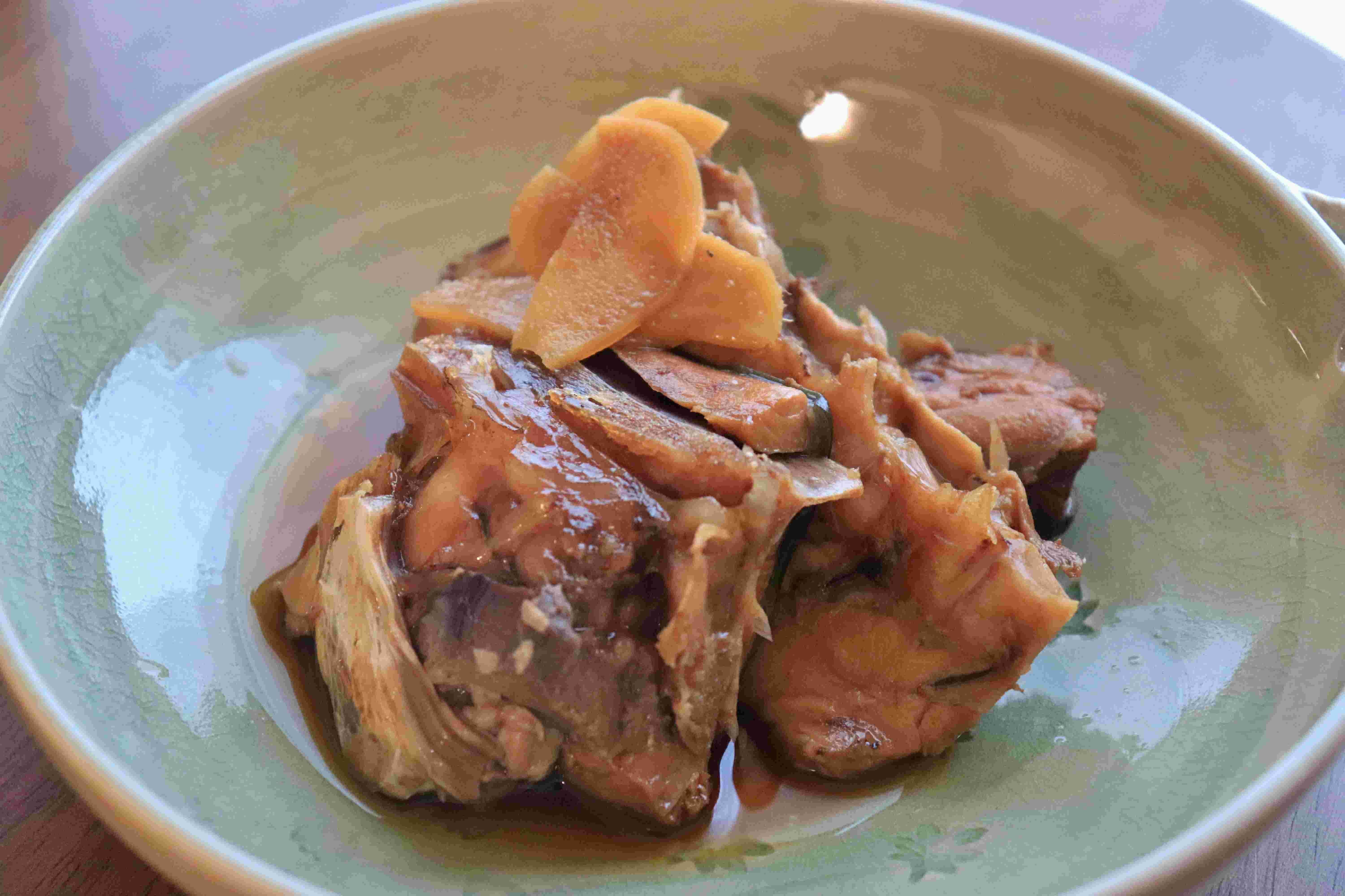 ぶりのあらで作った煮つけ