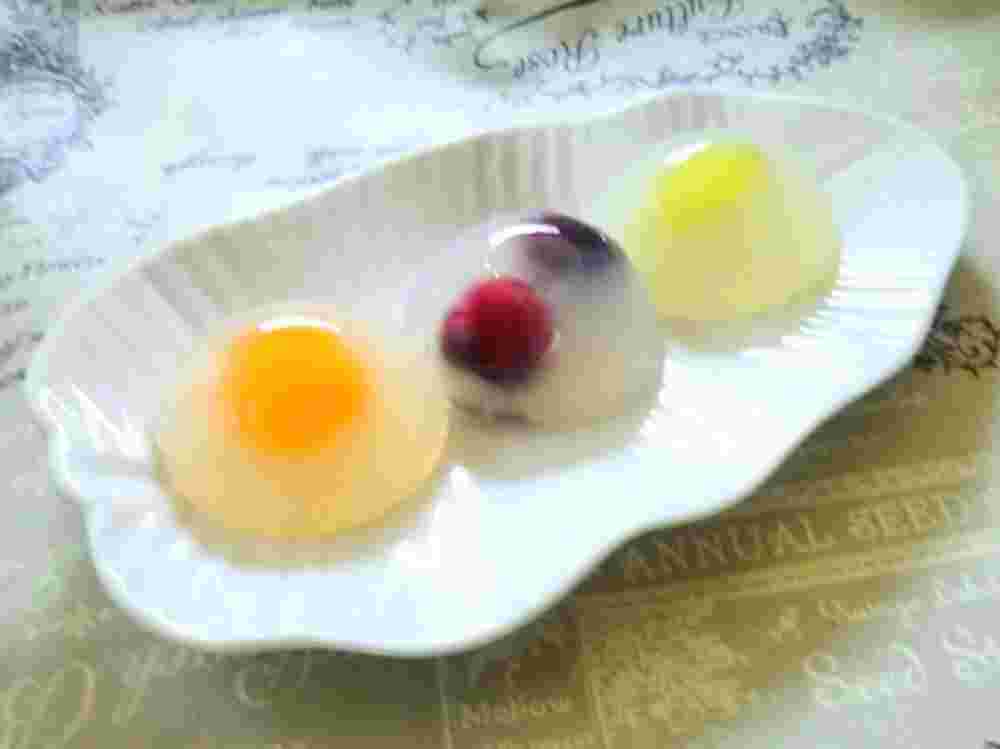 レンジでフルーツ水まんじゅう