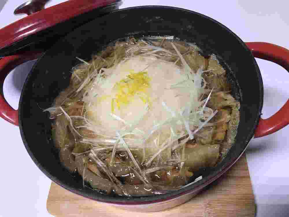 豚もも肉切り落としを使ったみぞれ鍋